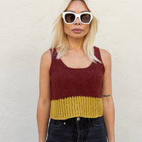 loose weave sweater tank