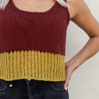 loose weave sweater tank