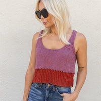 loose weave sweater tank