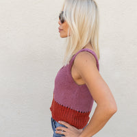 loose weave sweater tank