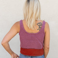 loose weave sweater tank