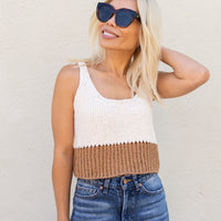 loose weave sweater tank