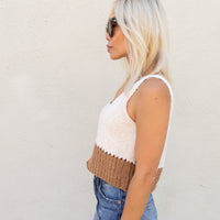 loose weave sweater tank
