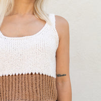loose weave sweater tank