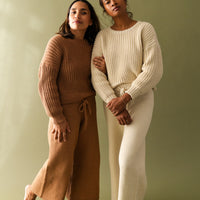 Organic Cotton Knit Sweater Pant | petite
