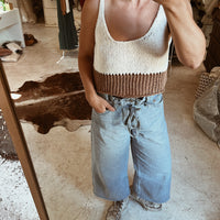 loose weave sweater tank