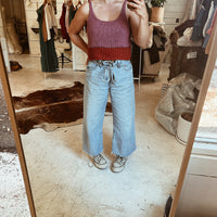 loose weave sweater tank