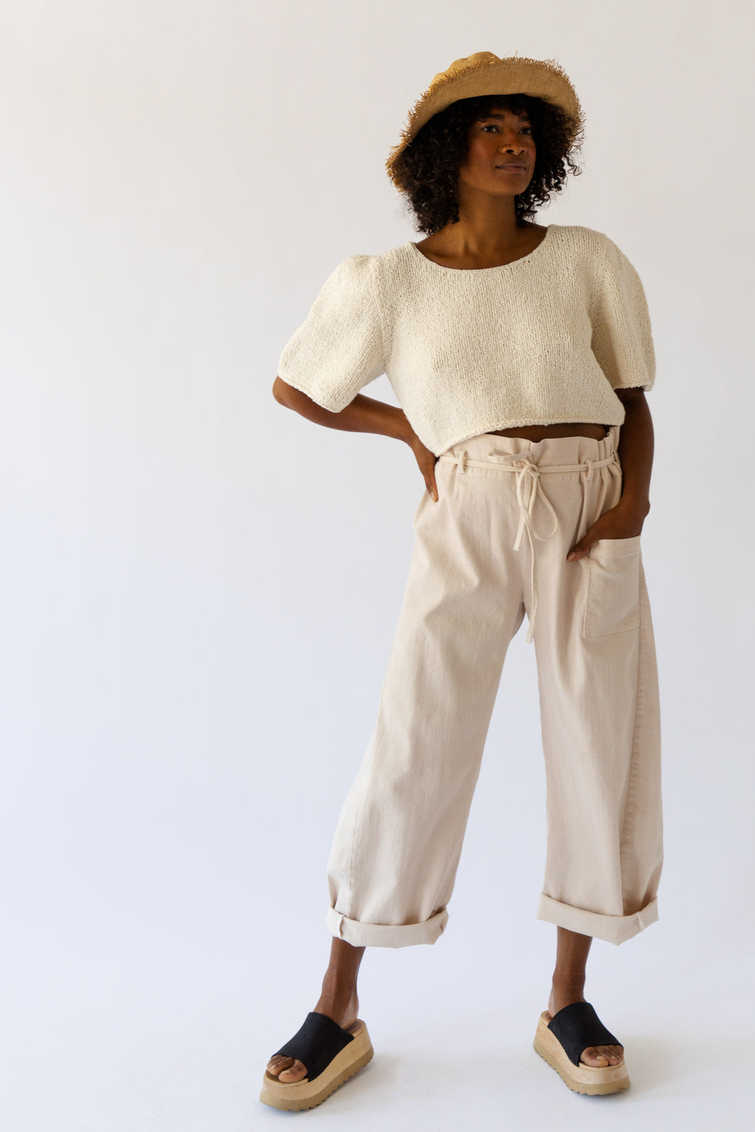 HAND KNIT BUBBLE SLEEVE