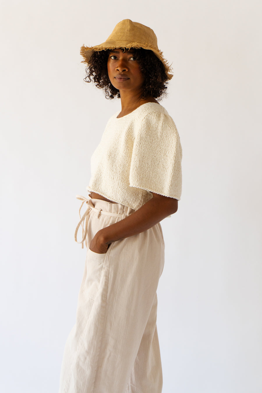 HAND KNIT BUBBLE SLEEVE