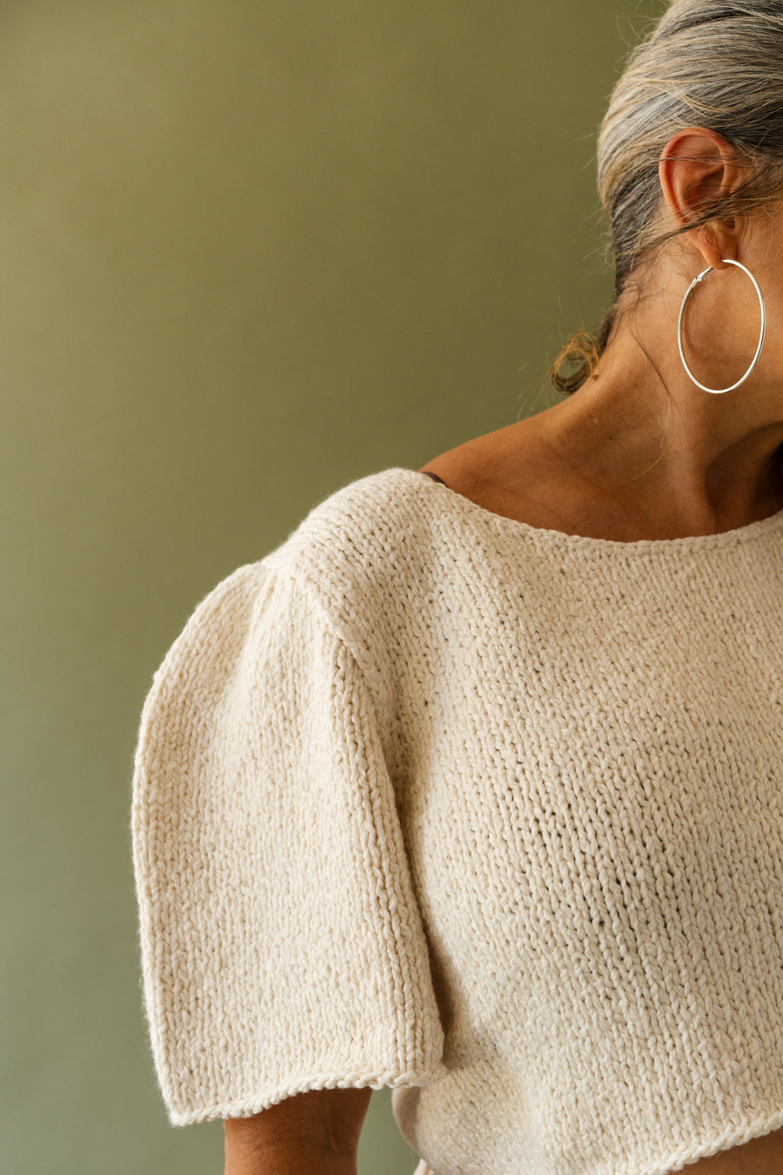 HAND KNIT BUBBLE SLEEVE