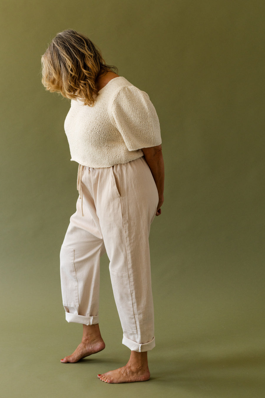 HAND KNIT BUBBLE SLEEVE