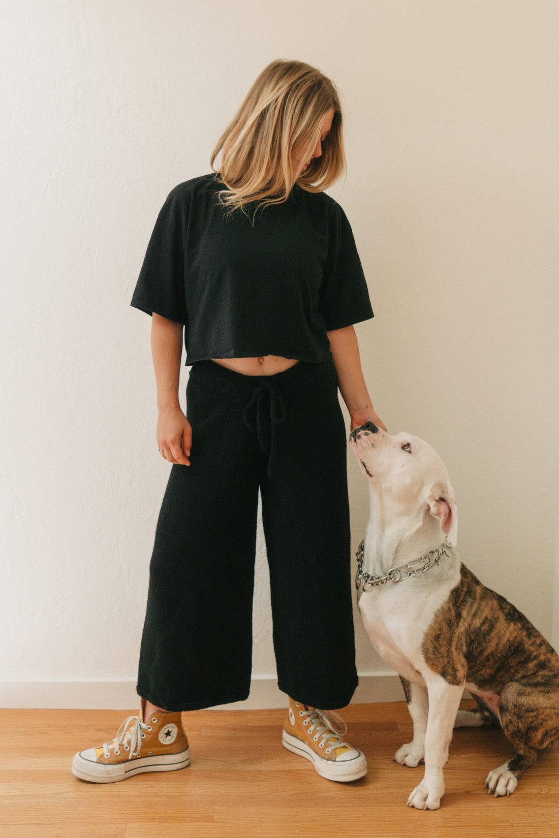 Organic Cotton Knit Sweater Pant