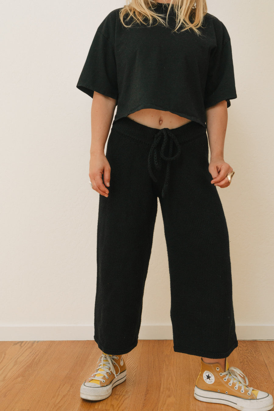 Organic Cotton Knit Sweater Pant