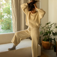 Organic Cotton Knit Sweater Pant