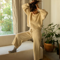 Organic Cotton Knit Sweater Pant | regular