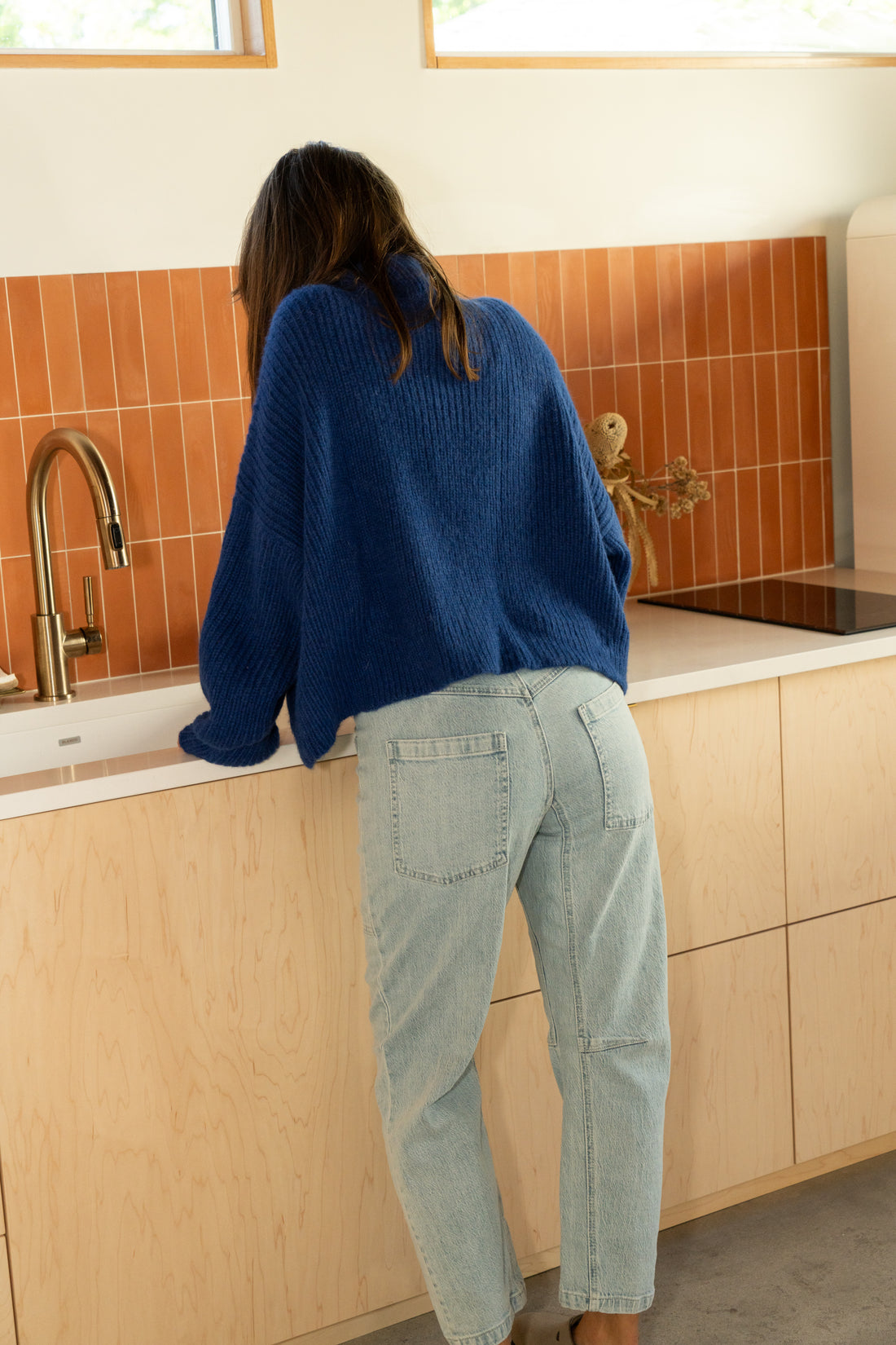 Boxy Turtle Neck Sweater