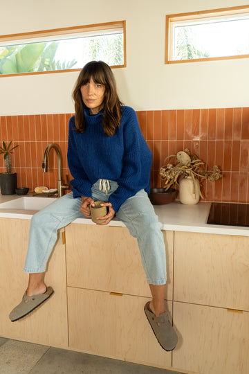 Boxy Turtle Neck Sweater