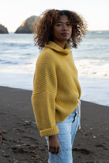 Boxy Turtle Neck Sweater