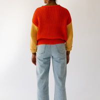 Colorblock Crewneck Sweater