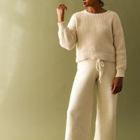 Organic Cotton Knit Sweater Pant