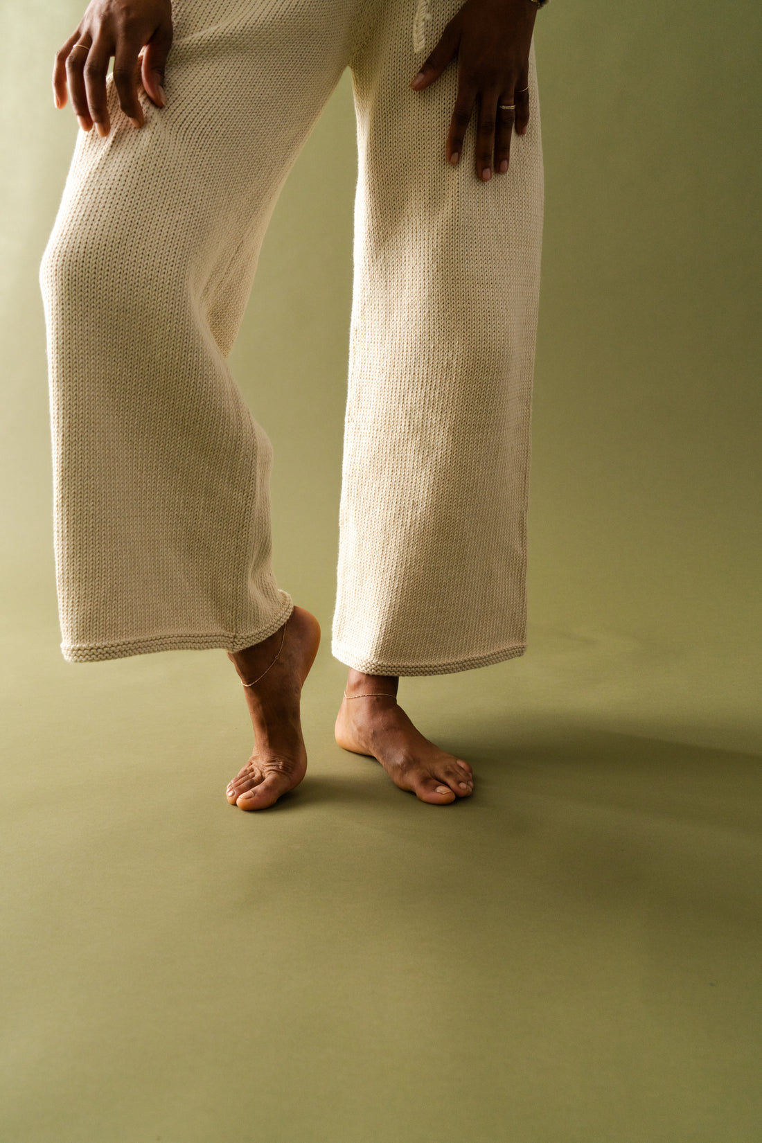 Organic Cotton Knit Sweater Pant