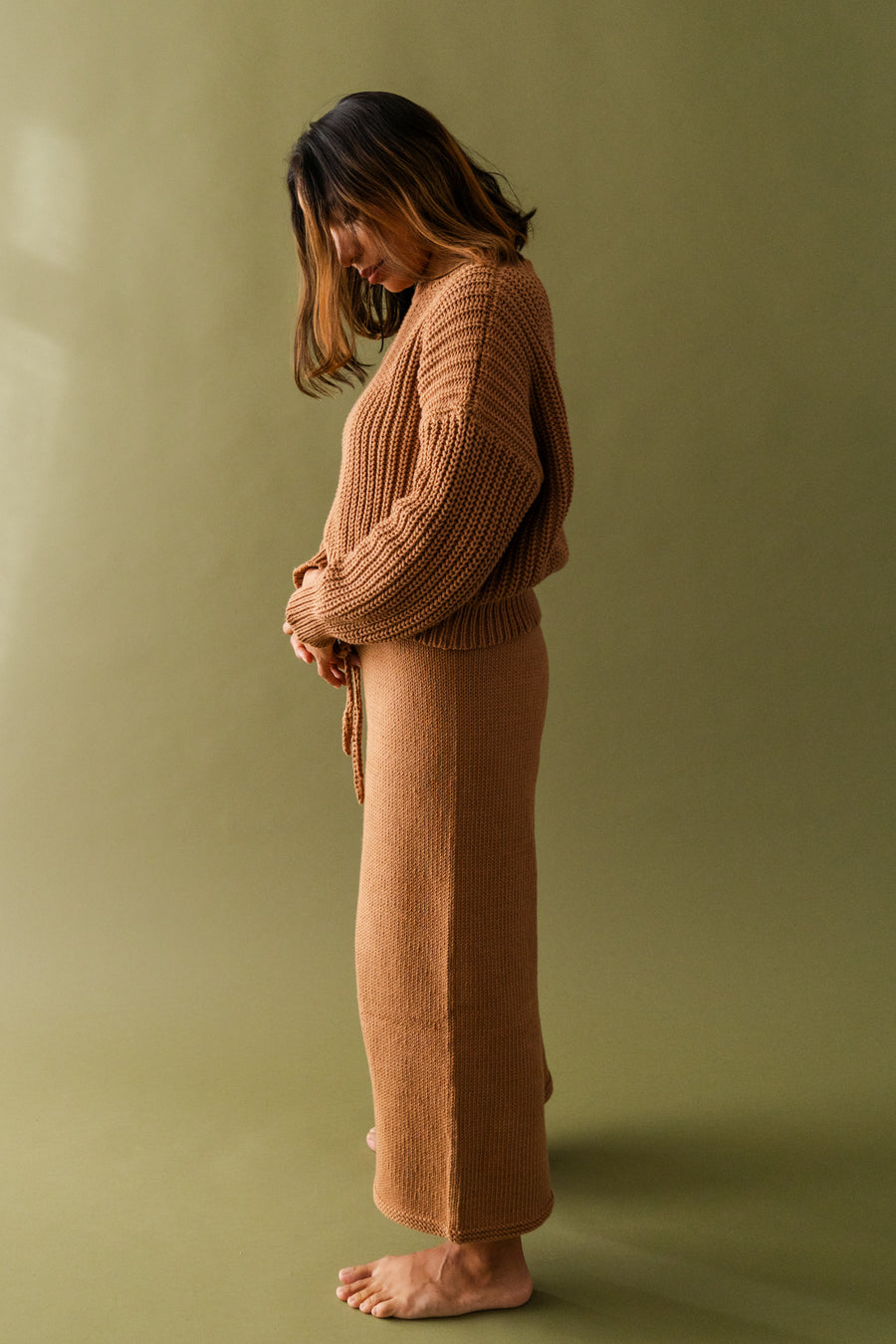 Organic Cotton Knit Sweater Pant