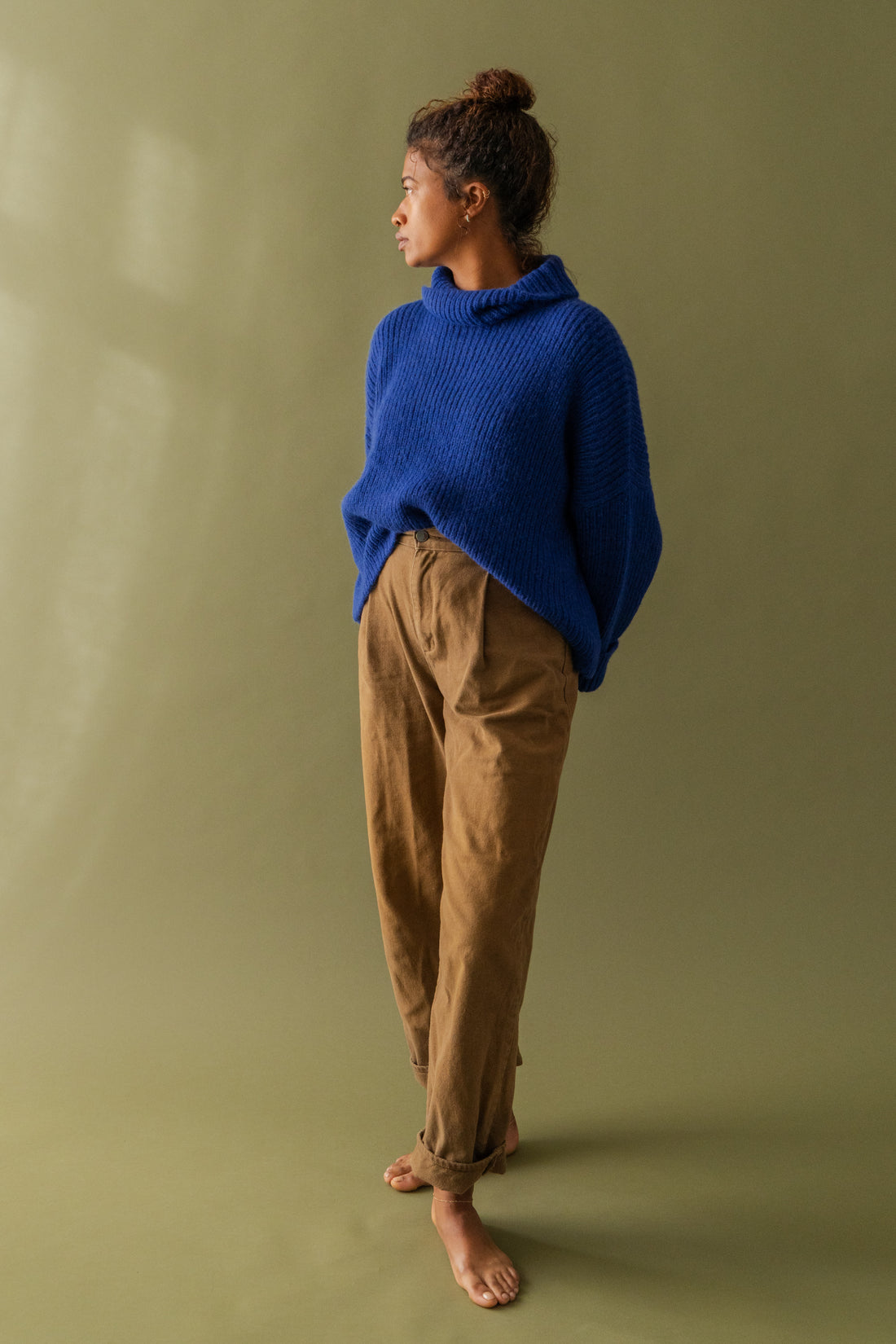 Boxy Turtle Neck Sweater