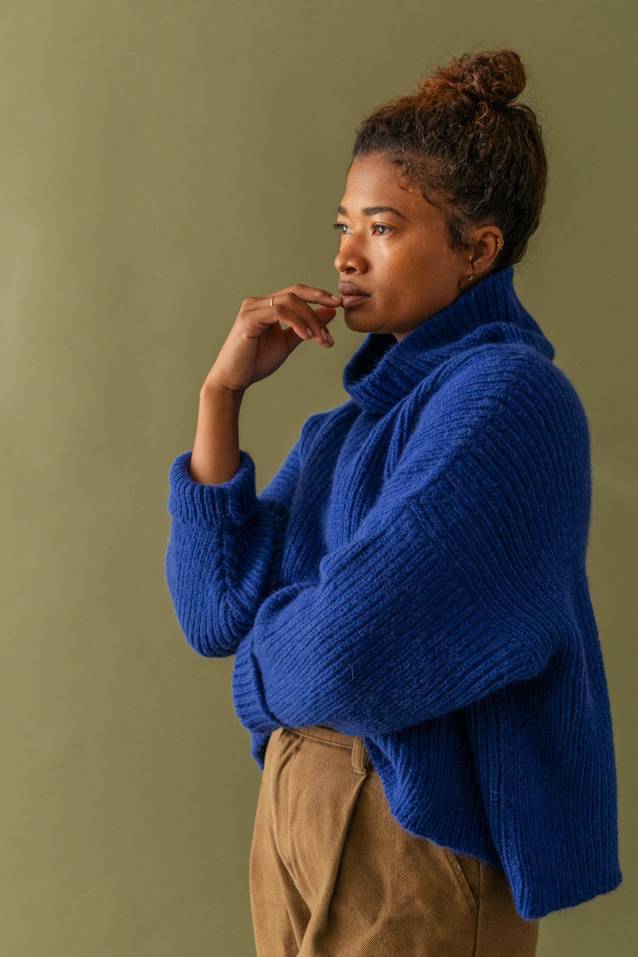 Boxy Turtle Neck Sweater