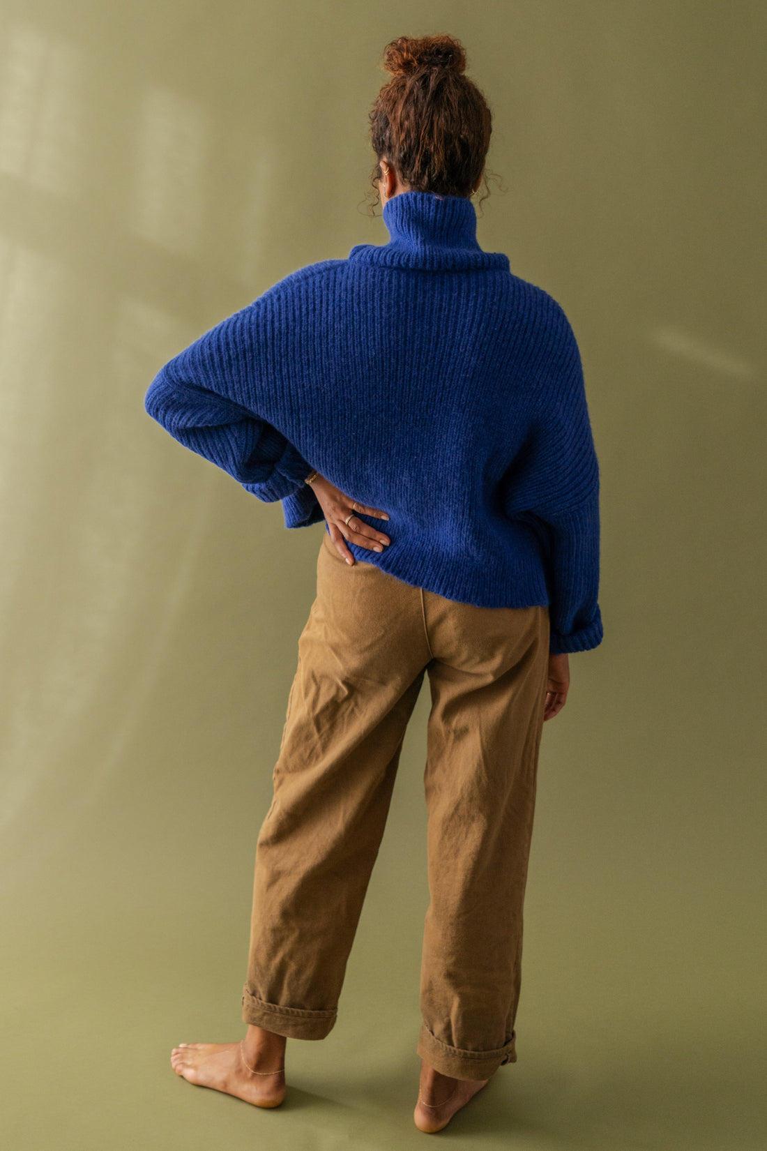 Boxy Turtle Neck Sweater