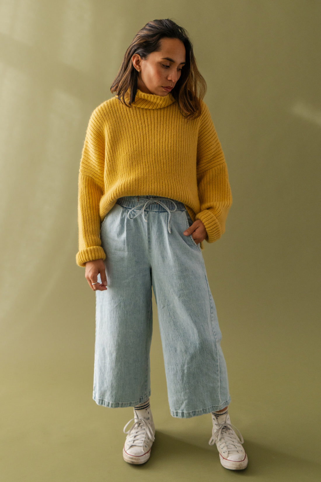 Boxy Turtle Neck Sweater