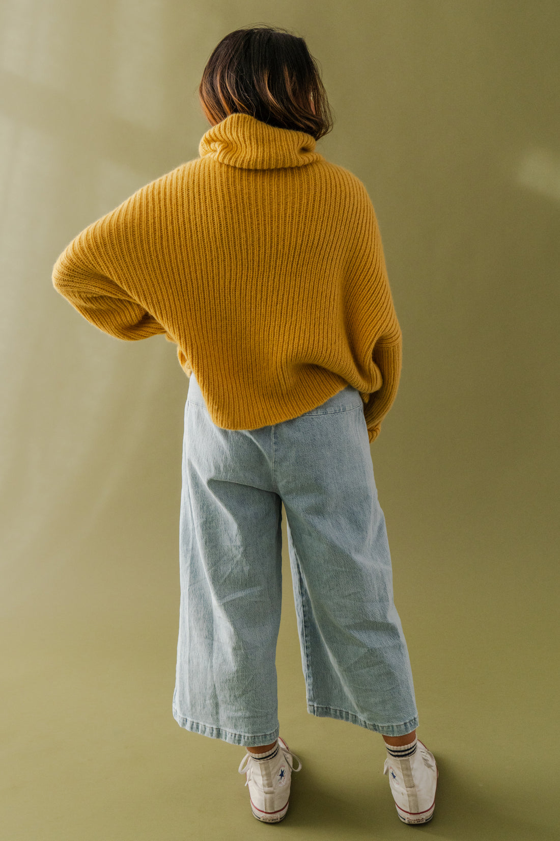 Boxy Turtle Neck Sweater