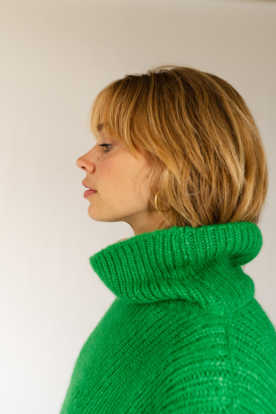 Boxy Turtle Neck Sweater